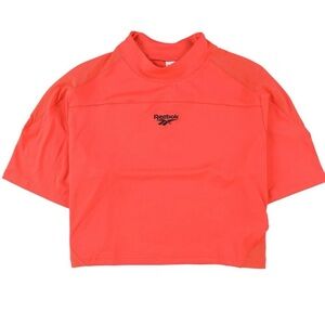 Reebok Bright Coral Cropped Tee